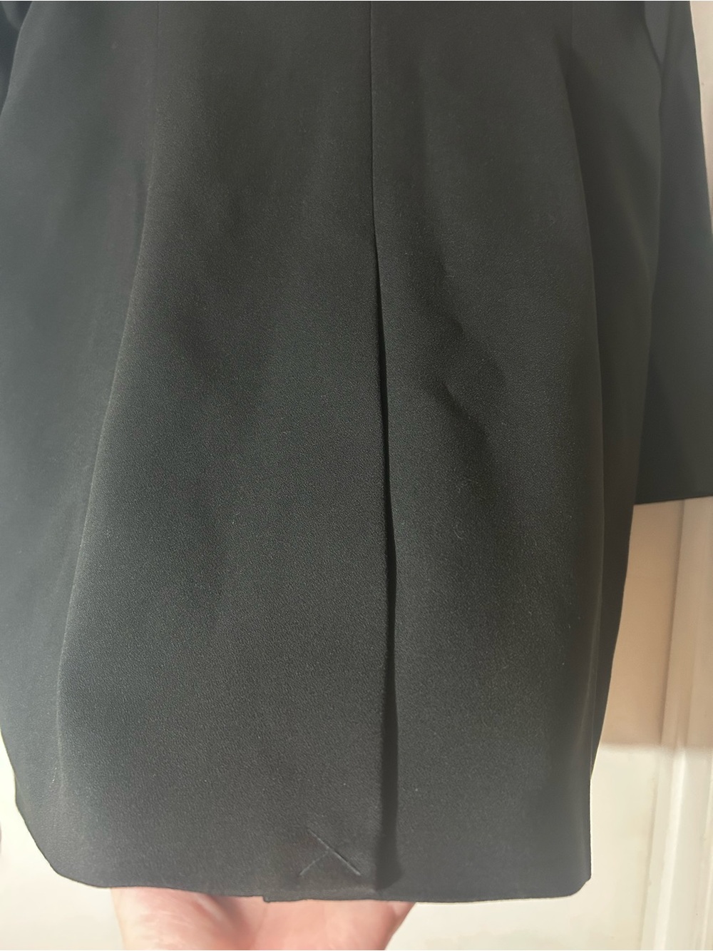 NWT!!! Donna Karan Black Longline Tailored Blazer with Gold Accent Size 12 - Picture 7 of 11